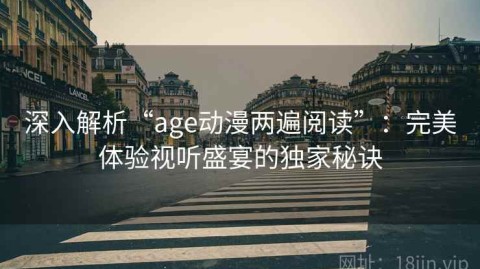 深入解析“age动漫两遍阅读”：完美体验视听盛宴的独家秘诀