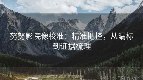 努努影院像校准：精准把控，从漏标到证据梳理