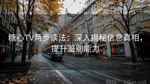糖心TV两步读法：深入揭秘信息真相，提升鉴别能力