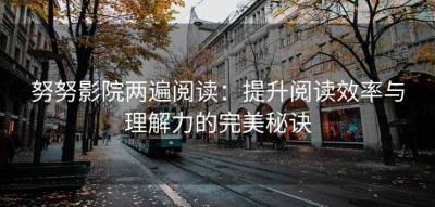 努努影院两遍阅读：提升阅读效率与理解力的完美秘诀