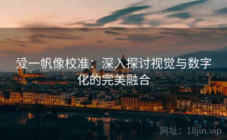 爱一帆像校准：深入探讨视觉与数字化的完美融合