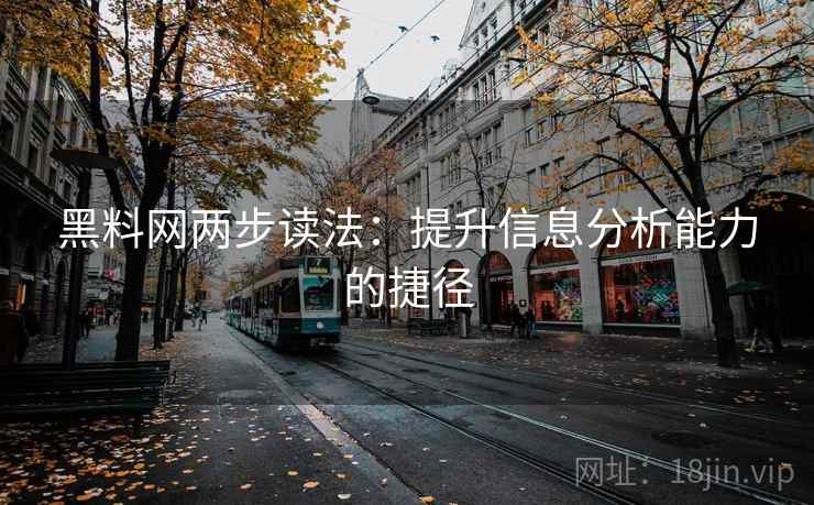 黑料网两步读法：提升信息分析能力的捷径